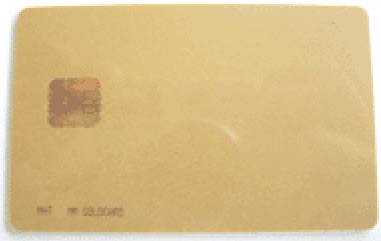 Gold Wafer Card - ID CARD in Formato Plastico SmartCard ISO 7816 - MM2 Gold Card